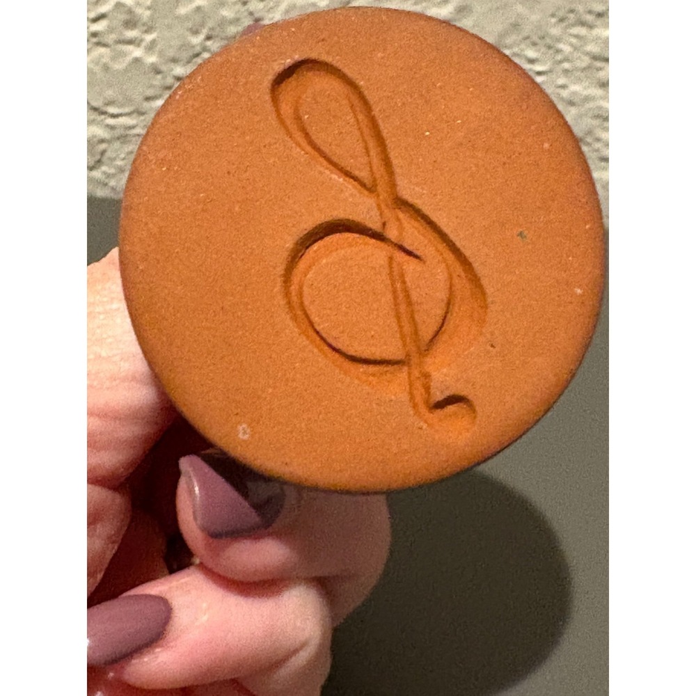 RYCRAFT 2" Round Cookie Stamp --TREBLE CLEF